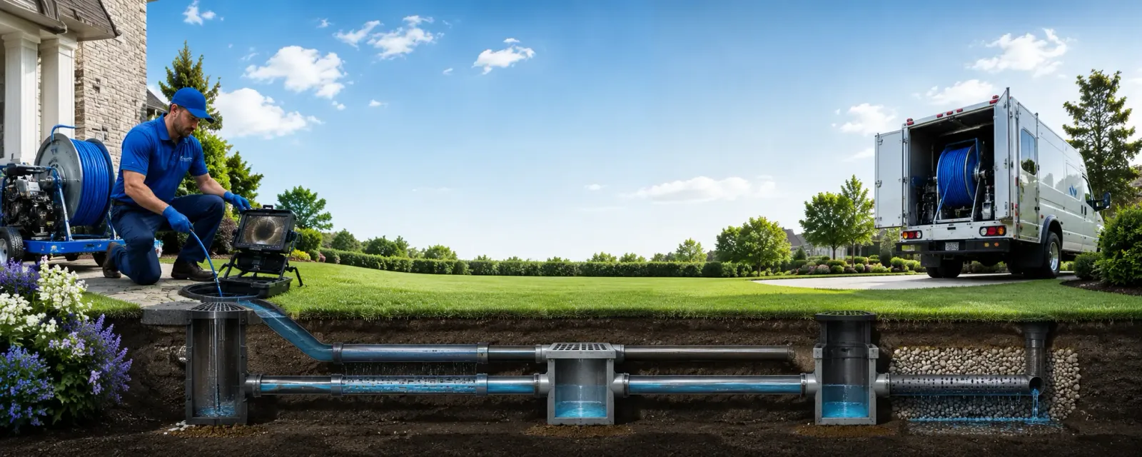 Outdoor drain cleaning information for Monroe, NC